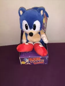 1997 Treasures Sonic The Hedgehog spricht Plüschtier 12 Zoll SEGA *BESCHREIBUNG LESEN* - Bild 1 von 4