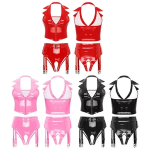 Damen Set Rückenfrei BH Vorne Dessous Reizwäsche G-Strings Top Schritt Weste - Bild 1 von 45