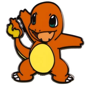 Pokemon 1 Inch Charmander Enamel Pin Orange Yellow Pins - Picture 1 of 5
