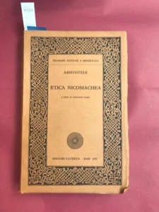 Aristotele, Etica Nicomachea. A cura di Armando Plebe. Bari, Laterza, 1957 - Imagen 1 de 1