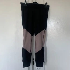ASOS 4505 Yoga /Gym/ SportsLeggings Black & Pink Mesh Stretch 3/4 Size UK SMALL - Picture 1 of 10