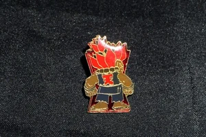 Vintage 90's Capcom Official Street Fighter II Alpha Zero Pin Akuma - Picture 1 of 2