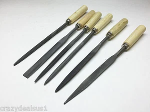 Set of 6 pcs Quality Locksmith Lapidary Ceramic tool Needle Files 7" - Picture 1 of 3