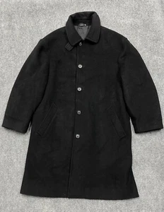 Abrigo largo de lana Lauren Ralph Lauren para hombre 38R negro con correa en la barbilla abrigo de coche - Imagen 1 de 21