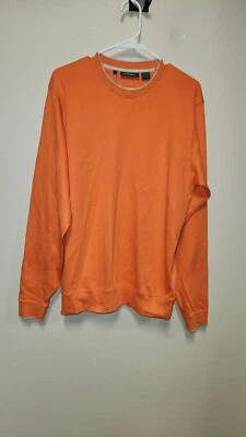Sudadera de golf BOBBY JONES naranja de golf de algodón pima peruano para hombre talla grande L Foto 1 de 4