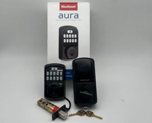 Kwikset 99420-002 Aura Bluetooth Programmable Keypad Door Lock READ - Picture 1 of 3