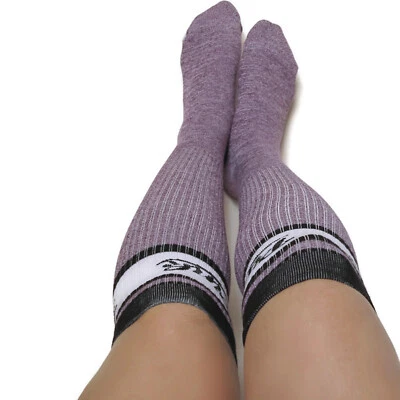 Calcetines hasta la rodilla Victoria' Secret ROSA púrpura jaspeado raros encontrar nuevos sin etiquetas OS Foto 1 de 4