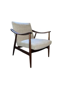 MCM Norwegian Lounge/ Arm Chair   1950’s Reupholstered. EXCELLENT - Picture 1 of 10