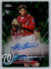 2018 Topps Chrome #RA-RR Raudy Read Rookie Autographs Green Refractor NM+ EX