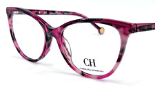 Carolina Herrera VHE834K Women's Plastic Eyeglass Frame 09SJ Burgundy 54-16