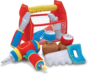 Toolbox Fill and Spill Toddler Toy with Vibrating Drill (9 Pcs) - Picture 1 of 13