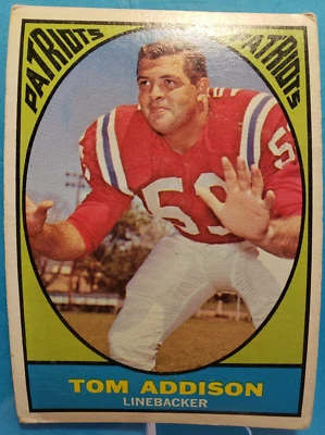 1967 TOPPS FOOTBALL #5 TOM ADDISON - Image 1 of 2