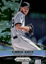 2015 Panini Prizm Prizms Camo White Sox Baseball Card #44 Chris Sale /199