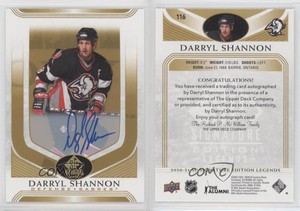 2020-21 SP Signature Edition Legends Gold Spectrum Foil Darryl Shannon #116 Auto