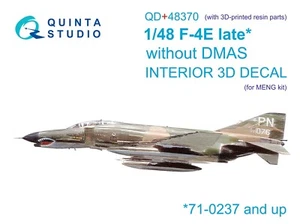 Calcomanía de color interior Quinta QD+48370 3D para F-4E tarde* + pieza 3D (meng) 1/48 - Imagen 1 de 17