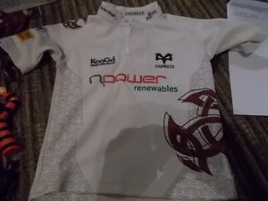 OSPREYS RUGBY SHIRT SIZE XSB IN SUPER CONDITION - Picture 1 of 2
