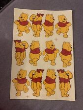 vintage sheet of Winnie the Pooh stickers26x18cm