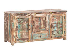 Waschtisch Blue Lagoon Holz Mango rustikal farbig Badschrank Badmöbel Kommode - Bild 1 von 7