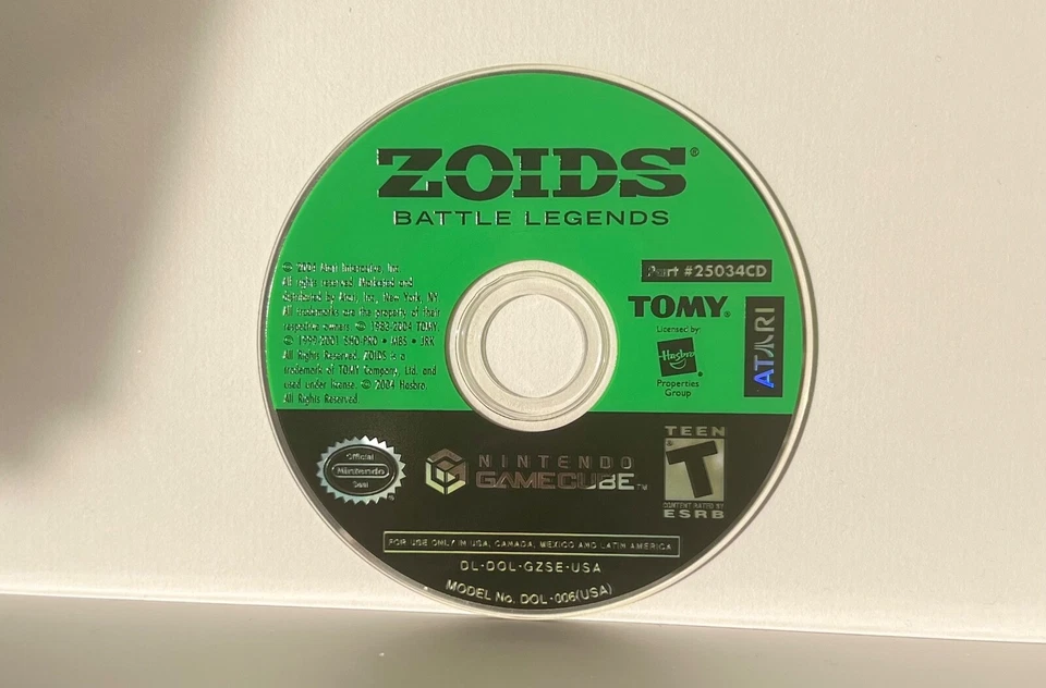 Zoids: Battle Legends (Nintendo GameCube, 2004) solo disco Foto 1 de 1