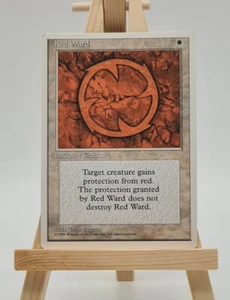 Red Ward Fourth Edition (4ED) Magic Card MTG inglés (protección roja) - Imagen 1 de 2