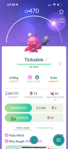 Pokémon Go | Tinkatink | Comercio 20K Stardust - Imagen 1 de 1