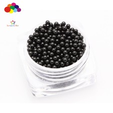 Black 1000 pcs Glass small Beads No Hole 1.5-2mm Nail Art Caviar Nail Art Caviar