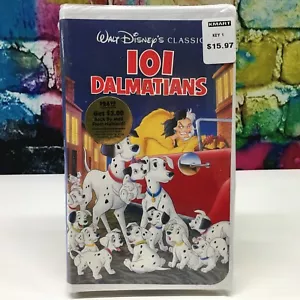 101 DALMATIANS Walt Disney Black Diamond Classic VHS Video Tape #1263 Movie NEW! - Foto 1 di 12