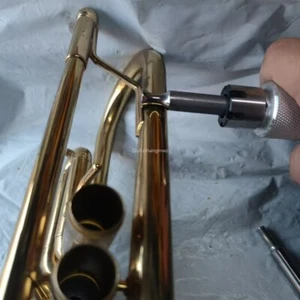 Trumpet Trombone Flute Horn Tuba Repair Tool Kit Part -Tube Hand Roller w/2 Head - Picture 1 of 12