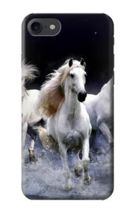Coque Cheval Blanche S0246 pour iPhone 7/8 SE 2020 2022 - Photo 1 sur 5
