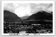 RPPC - Wailuku Village Maui Hawaii Landscape View - Real Photo Postcard