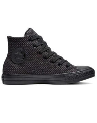 全新 Converse Chuck Taylor Wonderland 女式高帮运动鞋 黑色 灰色 11 — 第 1/4 张图片