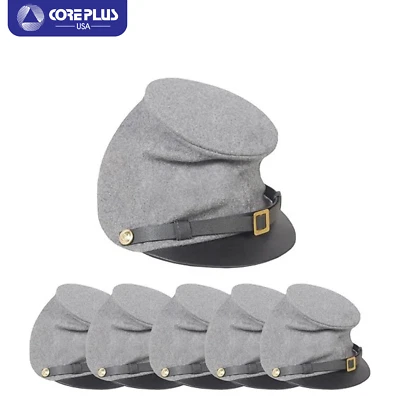 Men's US Civil War Forage Wool Kepi - Authentic Military Hat (6 Pack) - Image 1 of 4