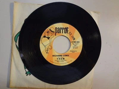 THEM:(w/Van Morrison)Richard Cory-Don’t You Know-U.S. 7" 66 Parrot 45 PAR 3003DJ Foto 1 de 2