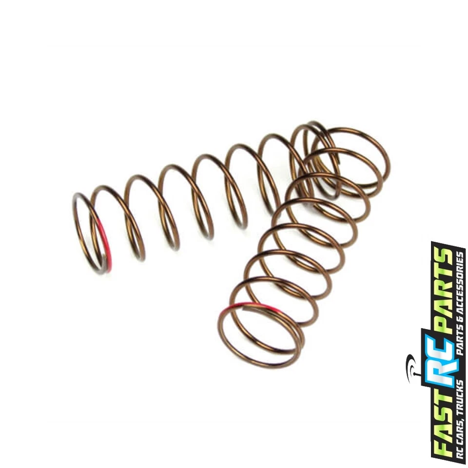 TKR7247 Shock Spring Set Rr 1.3x8.875 3.22lb/in 63mm Red  Tekno RC - Image 1 of 1