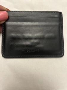 Sandro Leather Card Holder Black Leather 10x8cm - Picture 1 of 5