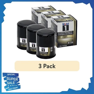 (Paquete de 3) Filtro de aceite Mobil 1 Extended Performance M1-110A, ENVÍO GRATUITO Foto 1 de 4