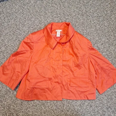 Worthington Blazer Jacket Womens Coral Orange Lined Size XLARGE/EXTRA GRANDE - Image 1 of 4