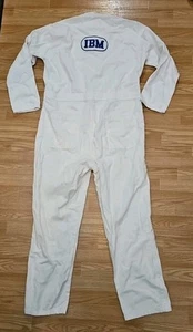 IBM Vtg 80s Engineer Tech Computer Coveralls Company Employee Costume PC Suit FR - Picture 1 of 12