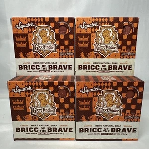 4 Count Dr Squatch Harry Potter Bricc Of The Brave Gryffindor Natural Soap New - Picture 1 of 11