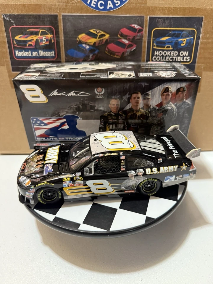 Mark Martin #5 Ejército Saludo a las Tropas 2008 Cuna 1/24 Nascar Diecast Foto 1 de 4