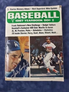 Sandy Koufax Signed 1967 Baseball Yearbook Koufax Memory Album In Silver Pen - Picture 1 of 5