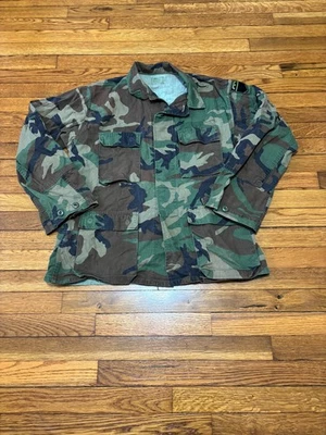Casaco camuflado militar clima quente manga longa médio floresta combate verde exército dos EUA - Imagem 1 de 4
