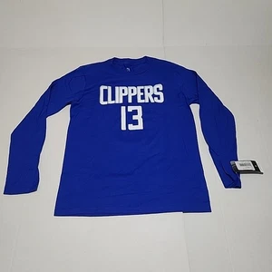 Camicia NBA Los Angeles Clippers George Paul ragazzo media 10/12 blu manica lunga - Foto 1 di 3