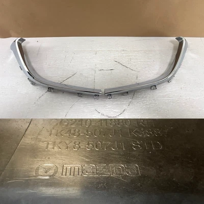 Mazda CX-9 CX9 2016-2023 parrilla delantera moldura inferior cromada izquierda + derecha OEM Foto 1 de 4