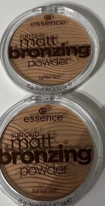 “Essence” Sun Club Matt Bronzing Powder 01 Natural-lighter skin X 2 SHIPS FREE!! - Picture 1 of 2
