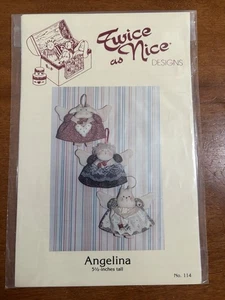Primitive Pattern For A Angel Cat Cow & Girl New & Uncut - Picture 1 of 1