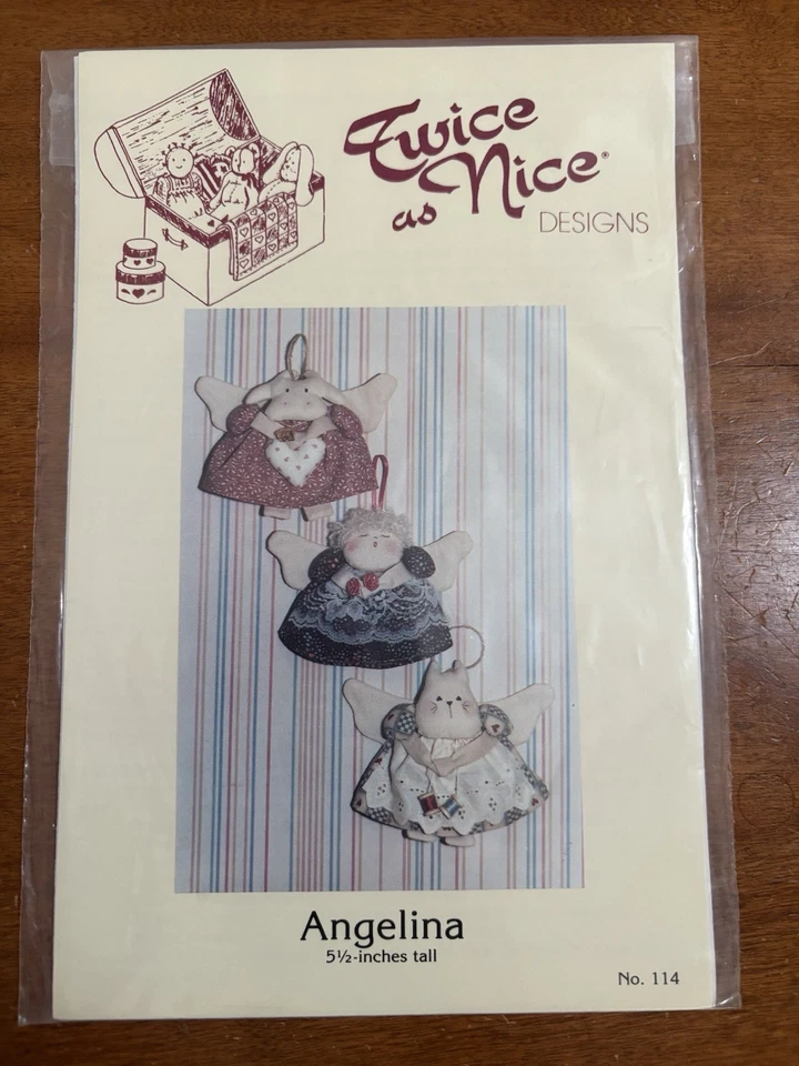 Primitive Pattern For A Angel Cat Cow & Girl New & Uncut - Image 1 of 1