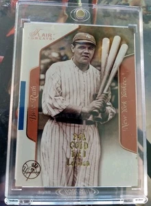 SUPER SELTEN! (1 von 1) Babe Ruth 2003 Flair Greats #63 New York Yankees Gold mit Cer - Bild 1 von 10