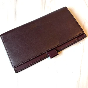 Coach Leder Scheckbuchhülle Pflaume Weich - Bild 1 von 12