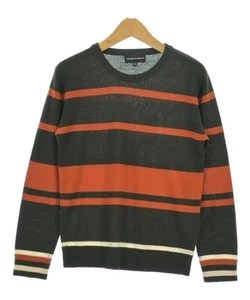 EMPORIO ARMANI Sweaters Dark BrownxOrangexWhite(Border) 2200562205037 - Picture 1 of 6